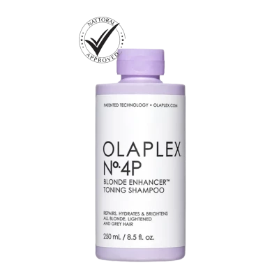 No.4P Bond Enhancer Toning Shampoo For Blonde, Lightened & Grey Hair, 250Ml- Olaplex