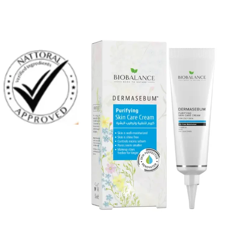 Derma- Sebum Purifying Oily And Blemish-Prone Skin Care Cream-55Ml- Biobalance