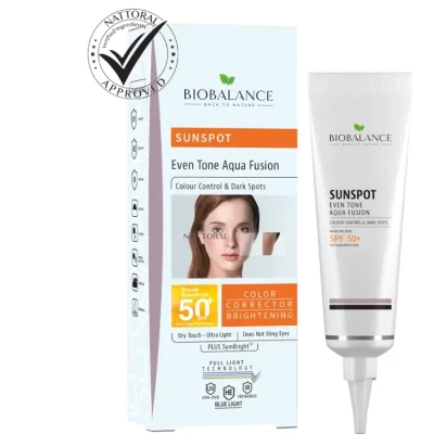 Chemical Sunscreen Sunspot Even Tone Aqua Fusion Spf50+ 40Ml- Biobalance