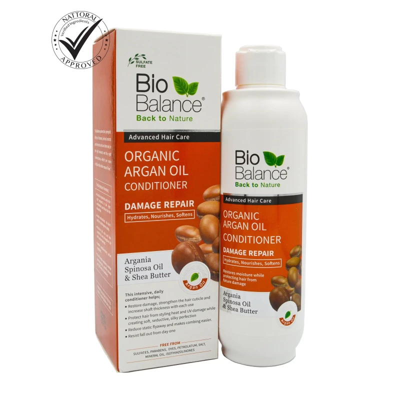 Organic Argan Oil Conditioner Protects & Prevent Hair From Damage -330Ml- Biobalance