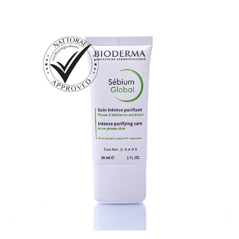 Bioderma Sébium Global Purifying Cream For Oily & Acne Prone Skin,30Ml