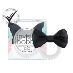 Invisibobble Bowtique- Spiral Hair Ring Meets Bow Crystal Clear And Black
