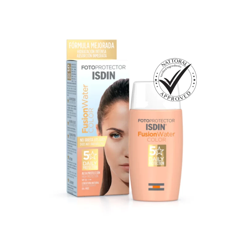 Isdin Fotoprotector Fusion Water-Phased Tinted Sunscreen Spf 50+ For All Skin Types-50Ml- Isdin