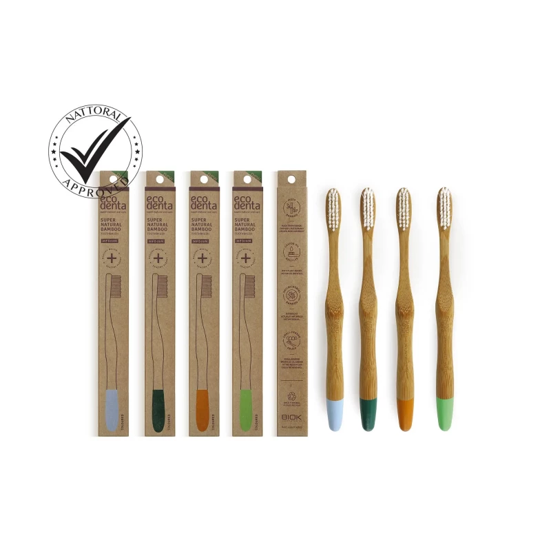 Ecodenta Bamboo Toothbrush-Medium Soft Bristtles