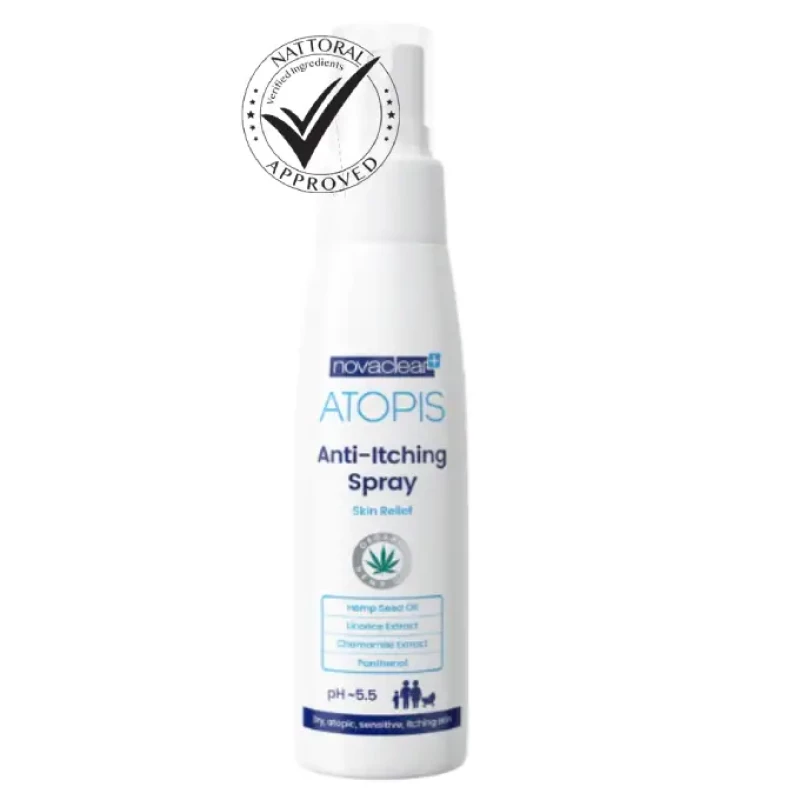 Atopis Anti-Itching Spray For Dry Skin With Eczema - 100Ml- Novaclear