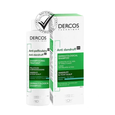 Decros Anti-Dandruff Advanced Action Shampoo For Normal To Oily Hair -200Ml- Vichy